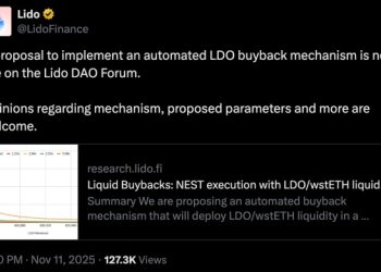 Lido DAO 效仿 Uniswap 提出回購提案,「反循環」設計更能提升 LDO 流動性