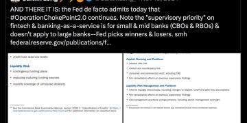 美 OCC：摩根大通、花旗等九大銀行打壓加密產業，會繼續依法追究 