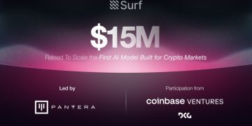 Surf 拿下 Pantera 與 Coinbase 1500 萬美元融資，打造加密領域原生 AI 