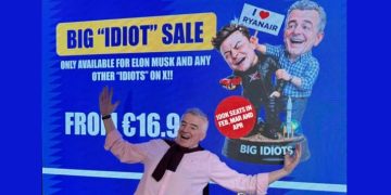 瑞恩航空拒裝 Starlink，推出大白痴特賣迎戰馬斯克 