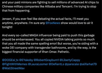 黃仁勳傳農曆年前訪中，或力拚重啟輝達 AI 晶片中國市場 