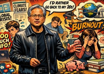 「我寧願回到我那年代的 20 歲」，黃仁勳談這代年輕人：為何太早清醒反而更累？ 