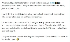 CZ：86.3 万粉诈骗账号“Wei 威” 或由 Binance 的竞争对手运营