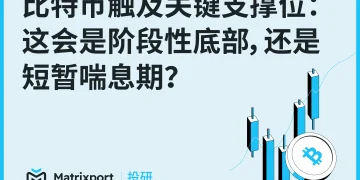 Matrixport 投研：比特币失守关键支撑，反弹或只是“喘息”而非反转