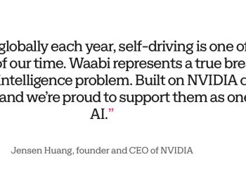 Waabi 獲得十億美元融資，簽署 UBER 獨家合作、投資方包括輝達 