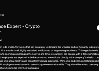 xAI 招募加密金融專家職位,協助訓練 AI 理解市場運作邏輯