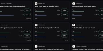 名錶也能下注？Kalshi 聯手 Bezel 推出奢華手錶價格預測市場 