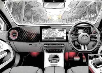 科技記者體驗搭載輝達 Hyperion 平台的賓士CLA自駕車 