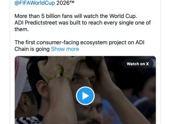 國際足總宣佈 2026 世界盃將首次推出基於 ADI Chain 的預測市場 