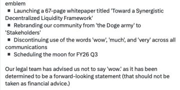 哭哭，狗狗幣要丟掉柴犬圖騰、不准說 WOW，原來是愚人節惡作劇 