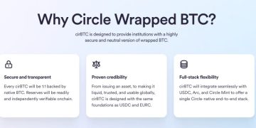 Circle 推出封裝比特幣 cirBTC，搶攻機構市場也直接挑戰 Coinbase 