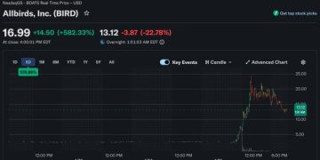 連虧五年製鞋廠轉型 AI 算力公司？Allbirds 股價單日暴漲 582% 