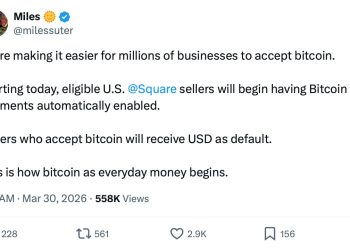 Square 提前全面啟用比特幣支付功能 