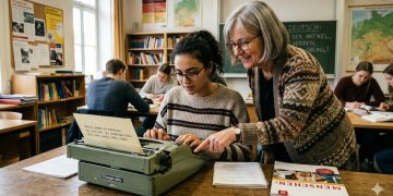 應對生成AI衝擊、老師把打字機搬回校園、讓學生找回寫作的感覺 