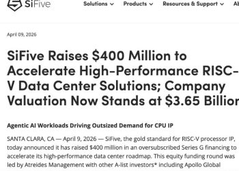 讓 CPU 再次偉大！RISC-V 晶片 IP 公司 SiFive 融資超火熱，輝達、Gavin Baker 參投 